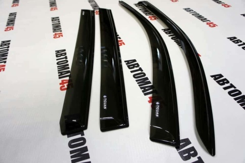 VAD  дефлекторы окон Volkswagen Tiguan 1 Фольцваген Тигуан 1 2006-2017г комплект 4шт    фото 2