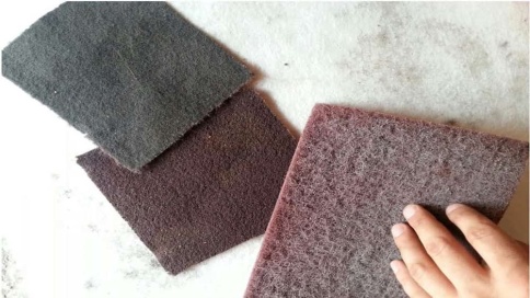 Total Mirlon  Скотч брайт для полировки Xtra Fine P800 черный    фото 4