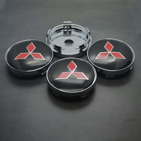 Колпачок ступицы Mitsubishi 60/57 черный TechLine КиК Слик NZDK 031 фото 1