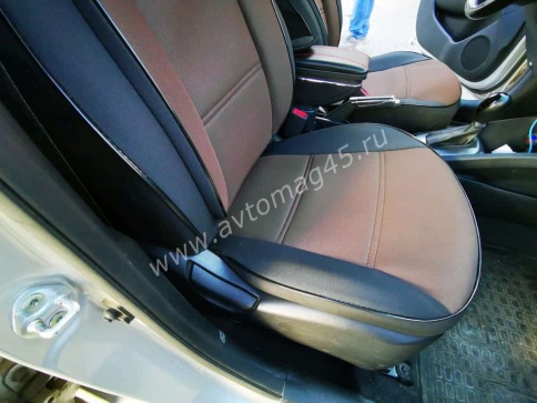 Авточехлы  Kia Rio Киа Рио 2011-2017г Hyundai Solaris 2011-2017г жаккард    фото 6