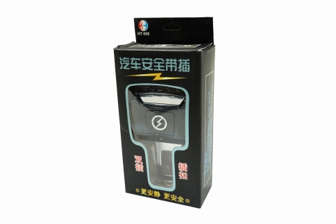 Заглушка  в замок ремня безопасности с фиксатором черная фото 2