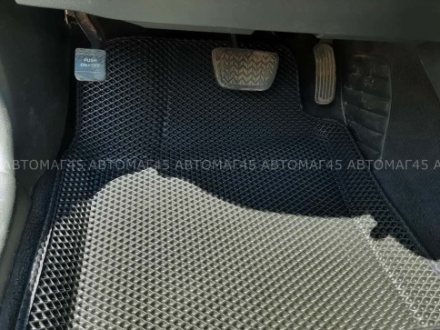 BORATEX  коврики в салон 3D EVA ЭВА Toyota Camry V40 06-11г V50 V55 11-18г черные рис ромб компл 5шт фото 2