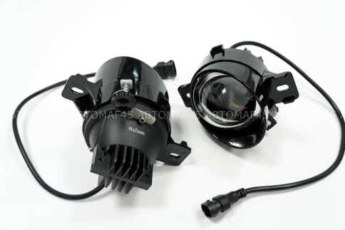 Ruzoom  Фары п/туманные 1 линза Nissan LED 50W 4800LM 6000K с ушами 2шт гарантия 6 мес    фото 6