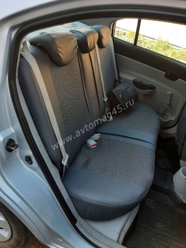 Recaro  чехлы универсальные экокожа серая жакккард серый комплект    фото 3