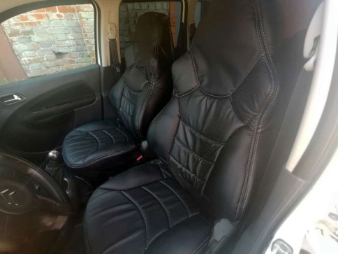 Recaro  чехлы универсальные экокожа черный черный комплект    фото 8