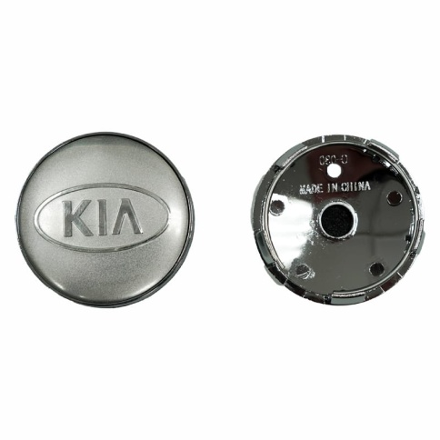 Колпачок ступицы Kia 60/57 серебро хром TechLine Кик Слик (198791) фото 1