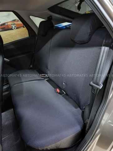 Авточехлы  Лада Granta Гранта до 08.2018г 1/1 2/3 жаккард синий    фото 13