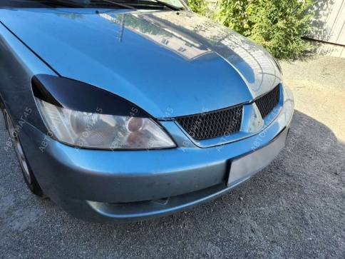 Реснички накладки на фары Mitsubishi Lancer 9 Мицубиси Лансер 9 2шт    фото 4