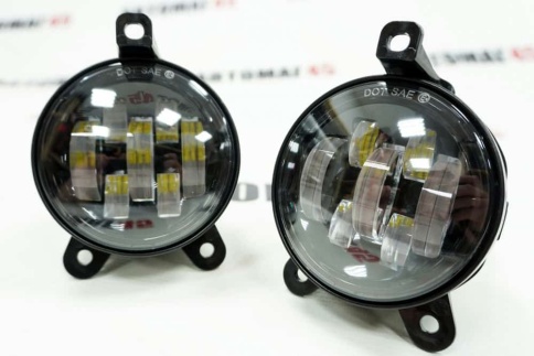 C2R  Фары п/туманные 7 линз LED Приора 2170 Нива Шевроле Niva Газель 50W 5000LM 2шт гарант 3 мес фото 1