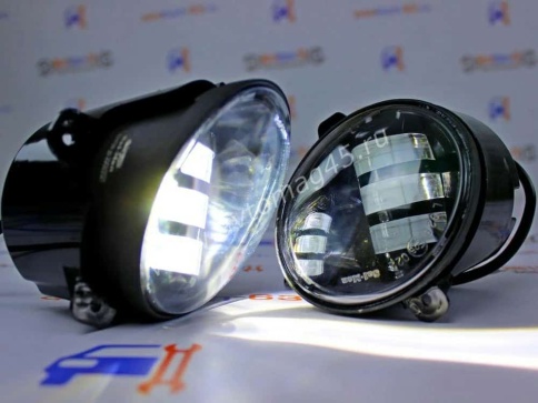 SALMAN  Фары п/туманные 5 линз Kalina Лада Granta Гранта Datsun LED 60W 4800LM 2шт гарант 6 мес фото 5