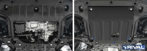 Защита картера и КПП крепеж сталь Нyundai Creta 2 2020-2022г v1.6 v2.0 АВТОБРОНЯ фото 2