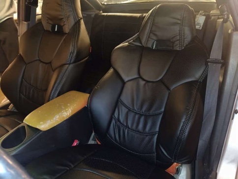 Драйв  чехлы универсальные LAMBO экокожа черный черный комплект    фото 3