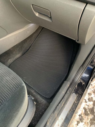 EVA ЭВА  коврики в салон Ford Focus 2 2004-2011г черный рисунок ромб комплект 5шт    фото 5