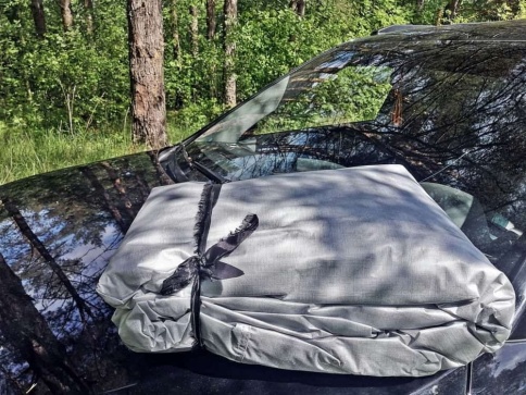 AVS  автомобильный тент всесезонный водонепроницаемый JC-520 размер ХL 482х196х145см    фото 8