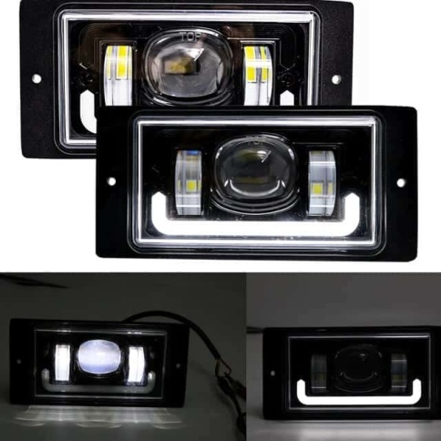 C2R  Фары п/туманные LED 2110 2112 40W 4000LM линза + ходовой огонь гарантия 3 мес фото 1