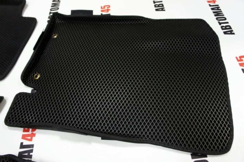 EVA ЭВА 3D коврики в салон Kia Rio 2011-2017г Solaris 2011-2017г черн рис ромб комп 5шт CITY  фото 6