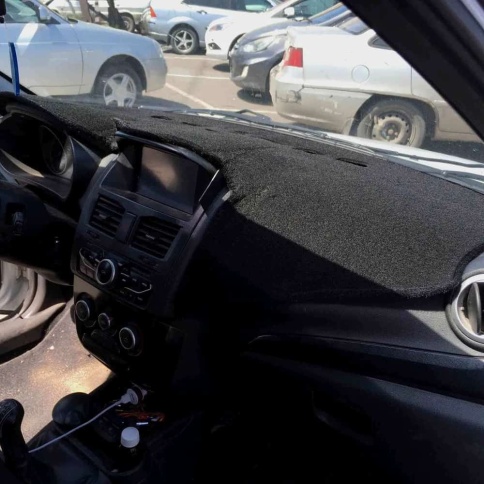 Накидка на панель Lada Kalina Калина 2 2013-2018г с монитором карпет  фото 1