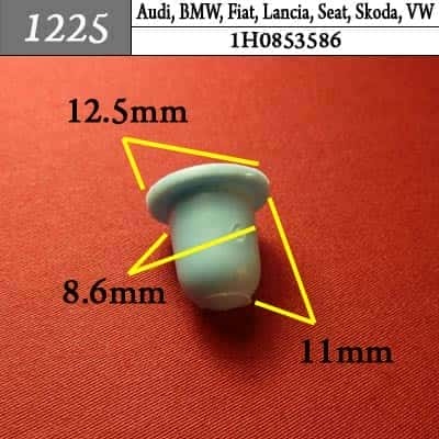 1225 Клипса пистон для Audi BMW Fiat Lancia Seat Skoda Volkswagen фото 1