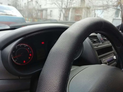 Autoprofi  оплетка руля кожа черная ребристая размер М AP-265 BK   фото 2