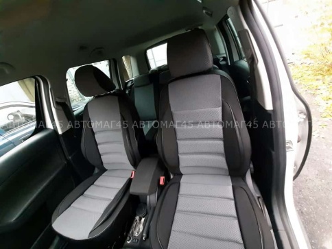 Авточехлы  Skoda Yeti Шкода Йети Skoda Roomster Румстер жаккард серый Ижевск   фото 2