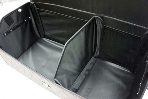 Органайзер  багажника кофр экокожа черный с красной ниткой 70 x 30 x 30см MAXIMAL Big   фото 5