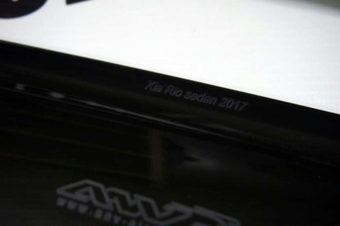 ANVair  дефлекторы окон KIA Rio Киа Рио седан 2017-2022г комплект 4шт    фото 3