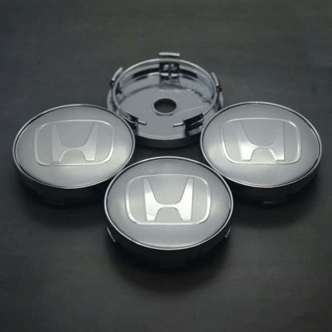 Колпачок ступицы Honda 60/57 серебро TechLine КиК Слик NZDK 020 фото 1