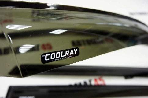 VAD  Дефлекторы на окна Ветровики Geely Coolray Джили Кулрей с 2018 по 2025г черные комплект фото 5
