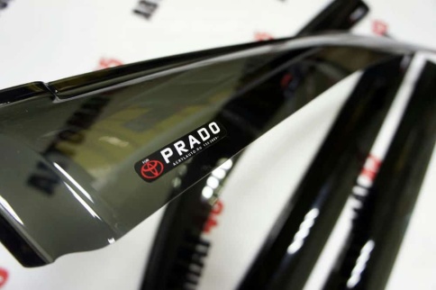 VAD  дефлекторы окон Toyota Land Cruiser Prado J150 Тойота Ленд Крузер Прадо 2009-2022г комплект 4шт фото 4